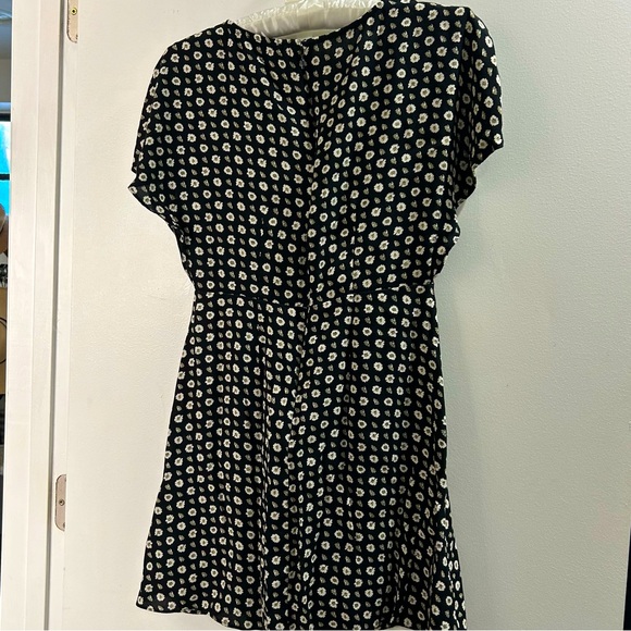 NWOT Madewell black w/white flowers dress, 6, - Picture 9 of 16